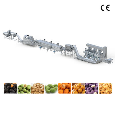 Хорошая цена. Automatic Peanut Coating Machine with 500-1000kg/h Capacity and Intelligent Temperature Control for Uniform Coating онлайн