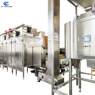 Хорошая цена. Линия производства бланшированного арахиса 1000-1200 кг/ч, подходящая для использования на заводе онлайн