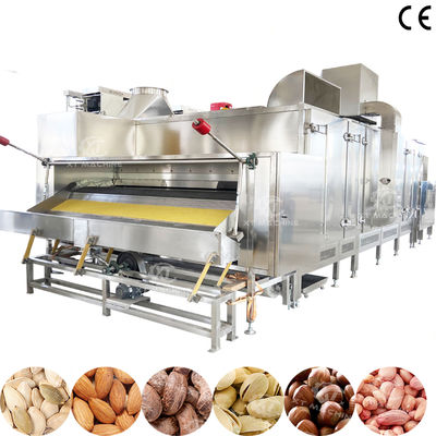 Хорошая цена. Customizable 300kg/h-1000kg/h Continuous Belt Type Roasting Machine with Natural Gas or LPG Heating онлайн