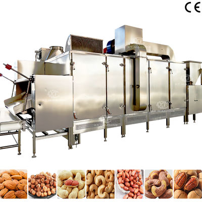 Хорошая цена. Continuous Belt Type Roasting Machine with 500kg/h-1000kg/h Capacity for Nut Processing Plants онлайн