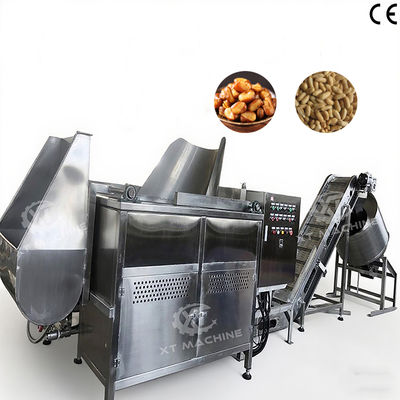 Хорошая цена. Stainless Steel Energy Saving Auto Nut Frying Machine with Intelligent Temp Control Gas Semi-Auto Nut Fryer for Snack Factory онлайн