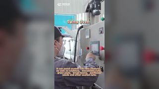Полностью автоматическая печь для арахисового покрытия с поворотным покрытием: арахис в рыбьей шкурке хрустящий и не прилипает к зубам.