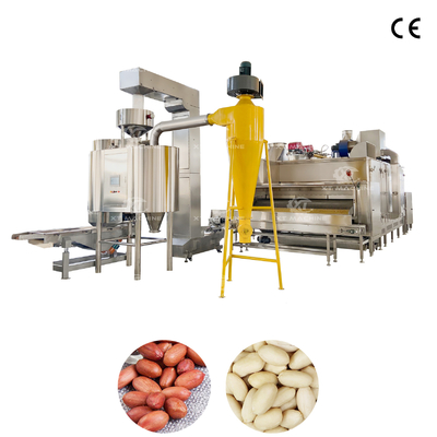 Roasted Peanut Air Blancher Air Peanut Blanching Machine New way Peanut Peeling Machine No powder Surface Smooth 1000-1200kg/h
