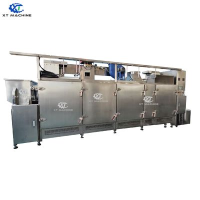 Хорошая цена. Continuous Nut Roasting Machine with PLC Control 300-5000kg/h Capacity and Stainless Steel Construction онлайн