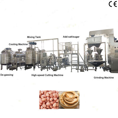 500kg/h-1000kg/h Peanut Butter/Cashew Butter/Pistachio Butter Production Line with SS304 Material