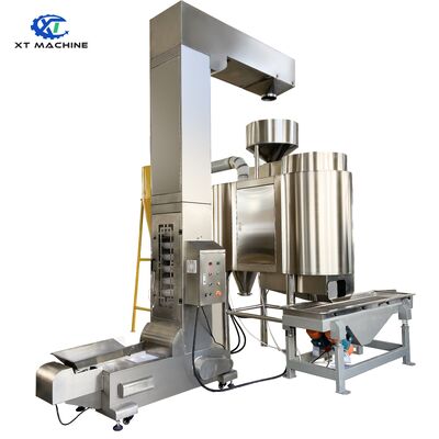 304SUS Z-типовый ведролифт с электромагнитным питателем и мощностью 0,75 кВт для обработки орехов