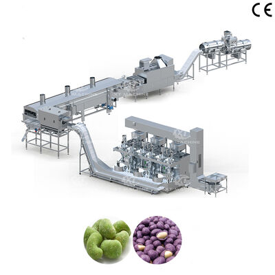 Полностью автоматическая линия по производству жареного арахиса в оболочке, кешью и миндаля