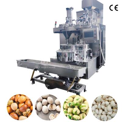 Commercial Automatic Nuts Coating Machine 500-1000kg/h PLC System for Nut Snack Coating Processing Equipment